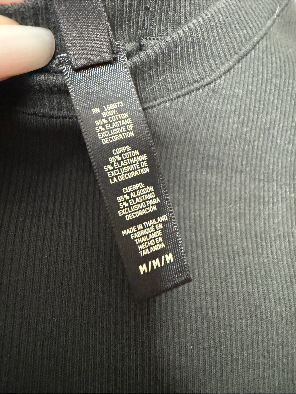 Skims Cotton Ribbed Shirt - Soot - Picture 5 of 8